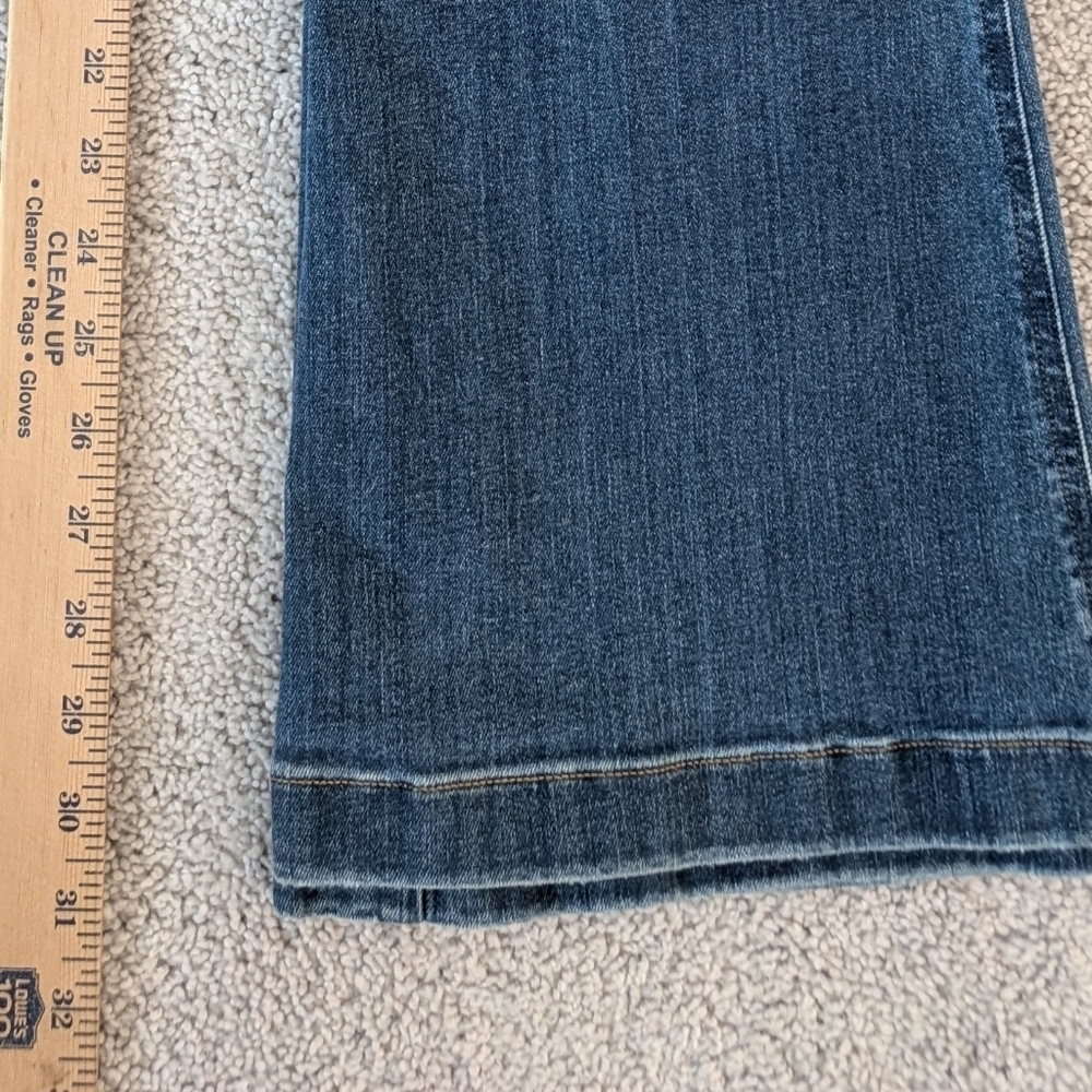 Spanx Flare Jeans Womens Medium Blue Pull On Stretch Shapewear Pants - Picture 11 of 12